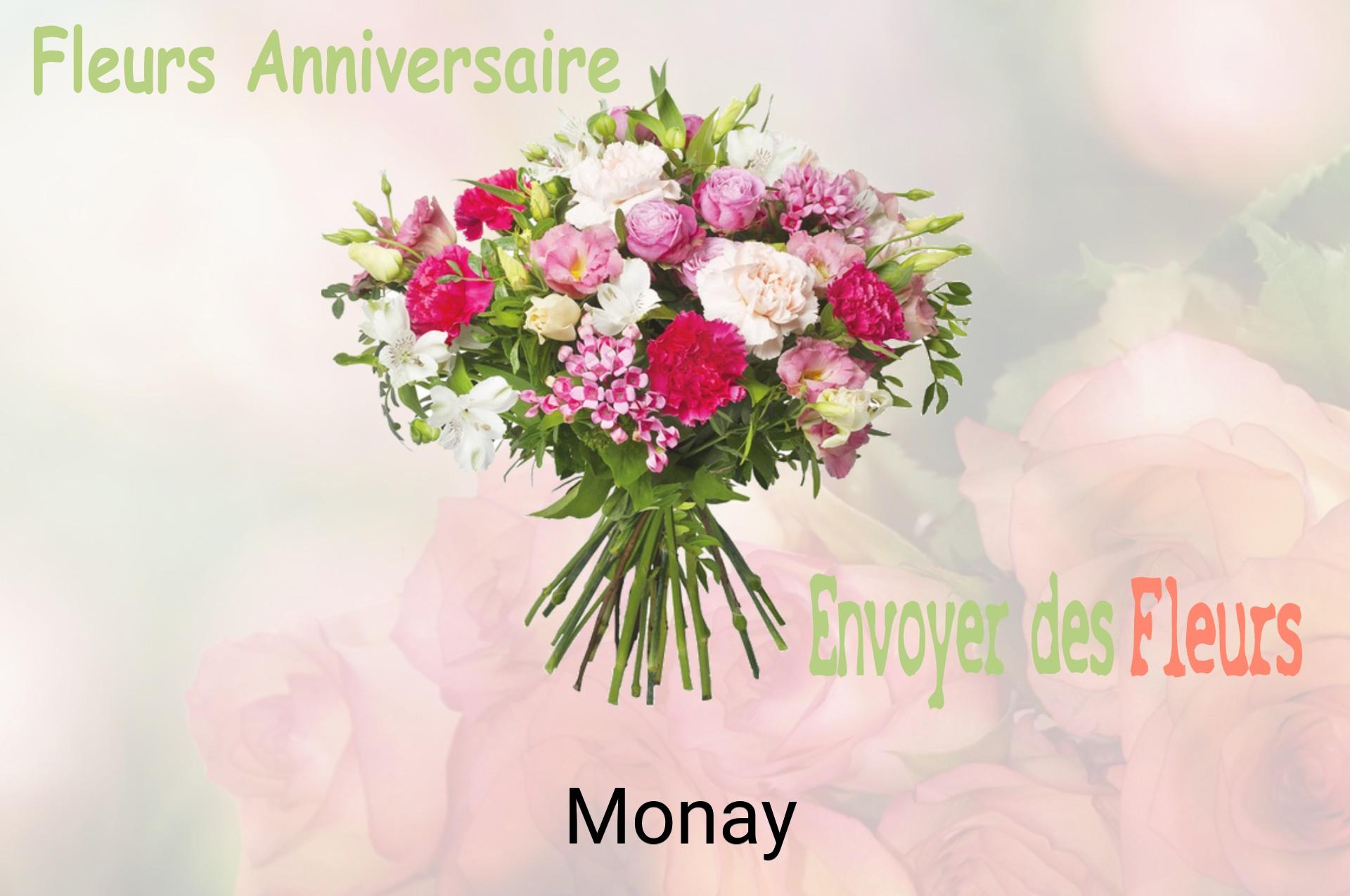 Bouquet de fleurs d’anniversaire livré à Monay